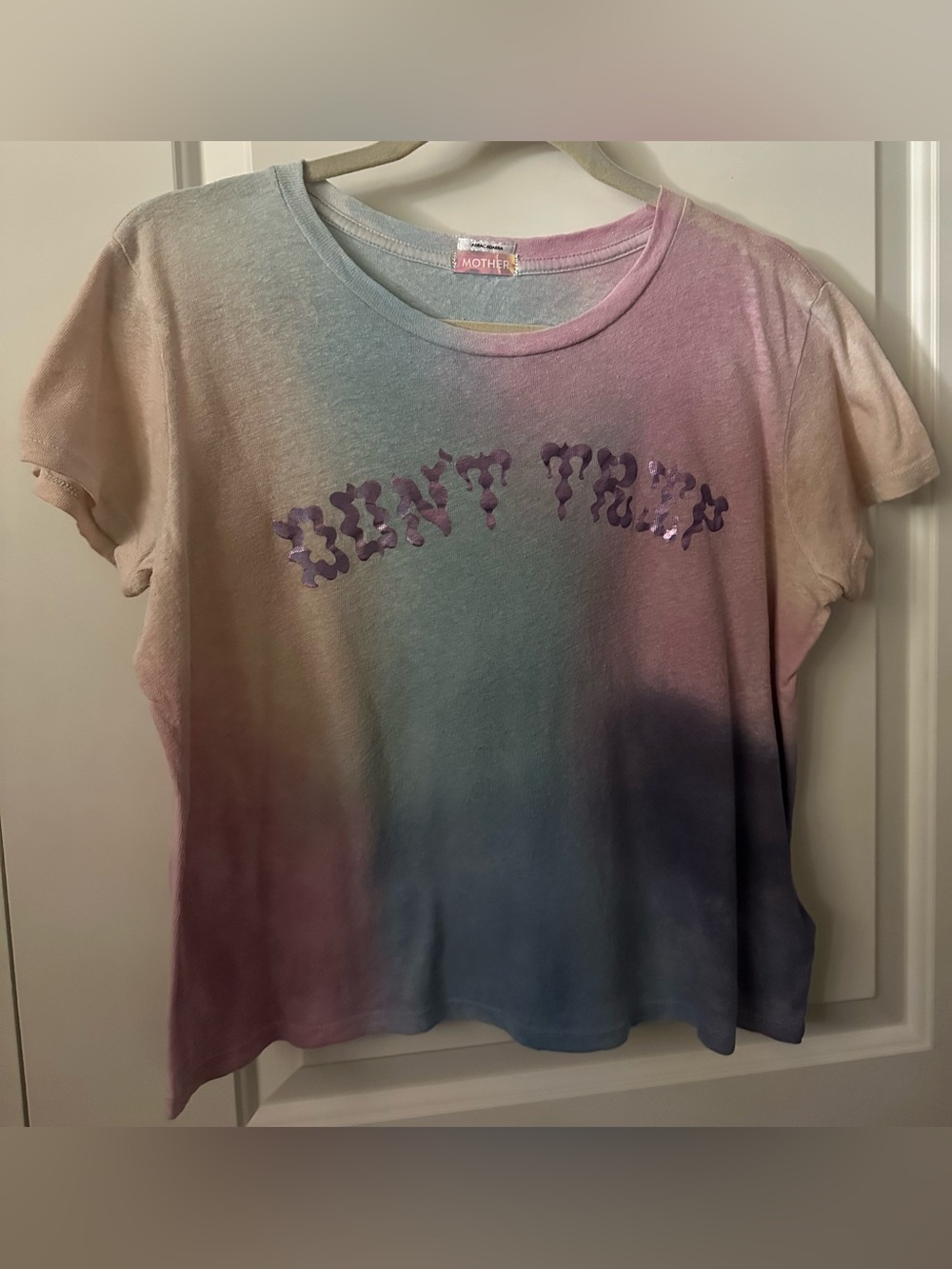 Mother Don’t Trip Lil Goodie Goodie Tee Tie Dye Linen Blend Medium